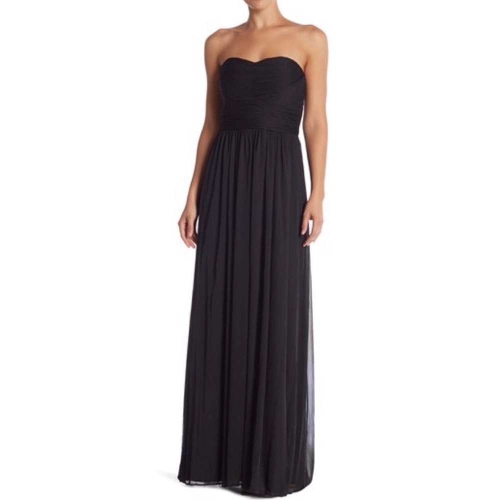 MARINA Strapless Ruched Dress Ball Gown